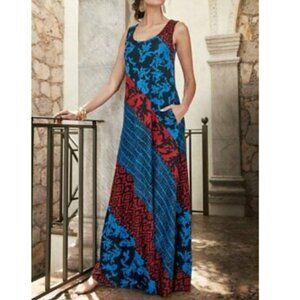 Soft Surroundings Women’s Sz. XS Multi Color Design MaxiDress.